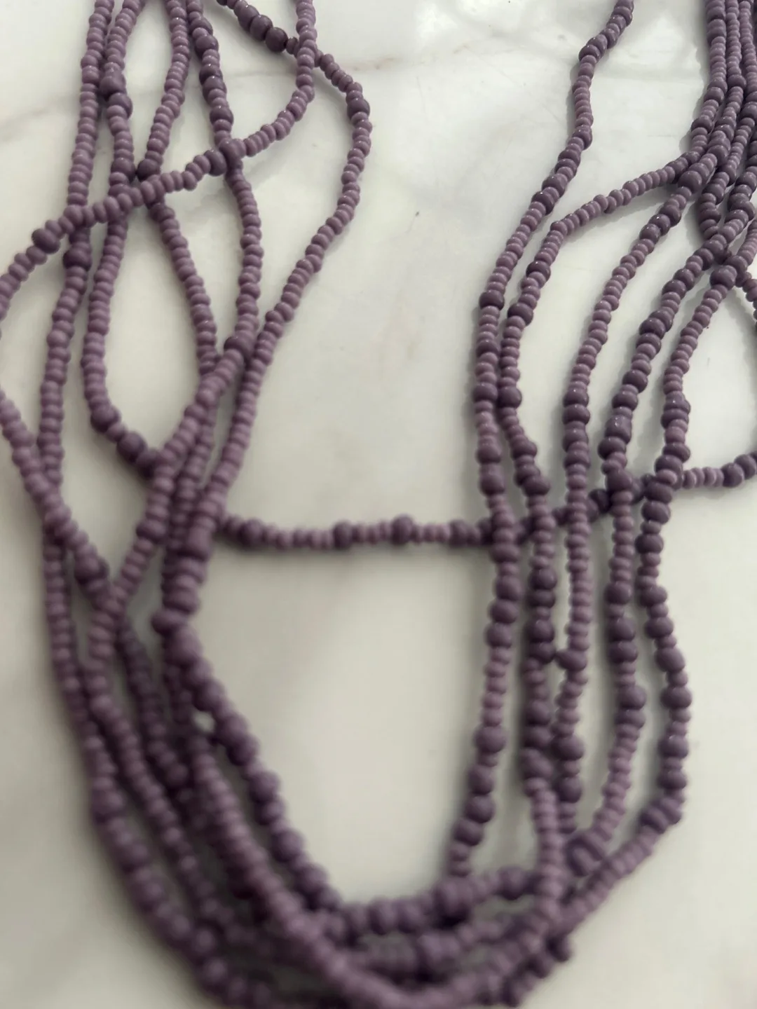 Purple Seed Bead Necklace image indicator(2)