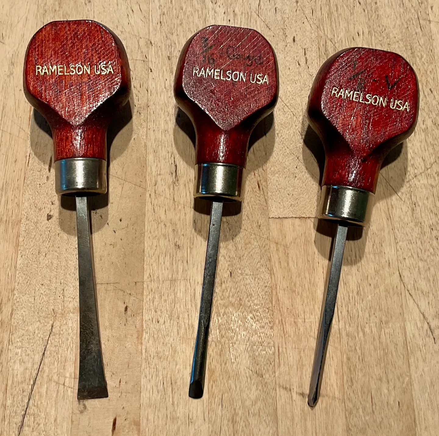 Ramelson USA Wood Carving Chisels - Set of 3 thumbnail