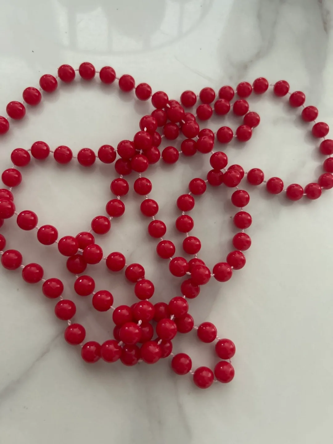 Red Beaded Necklace thumbnail