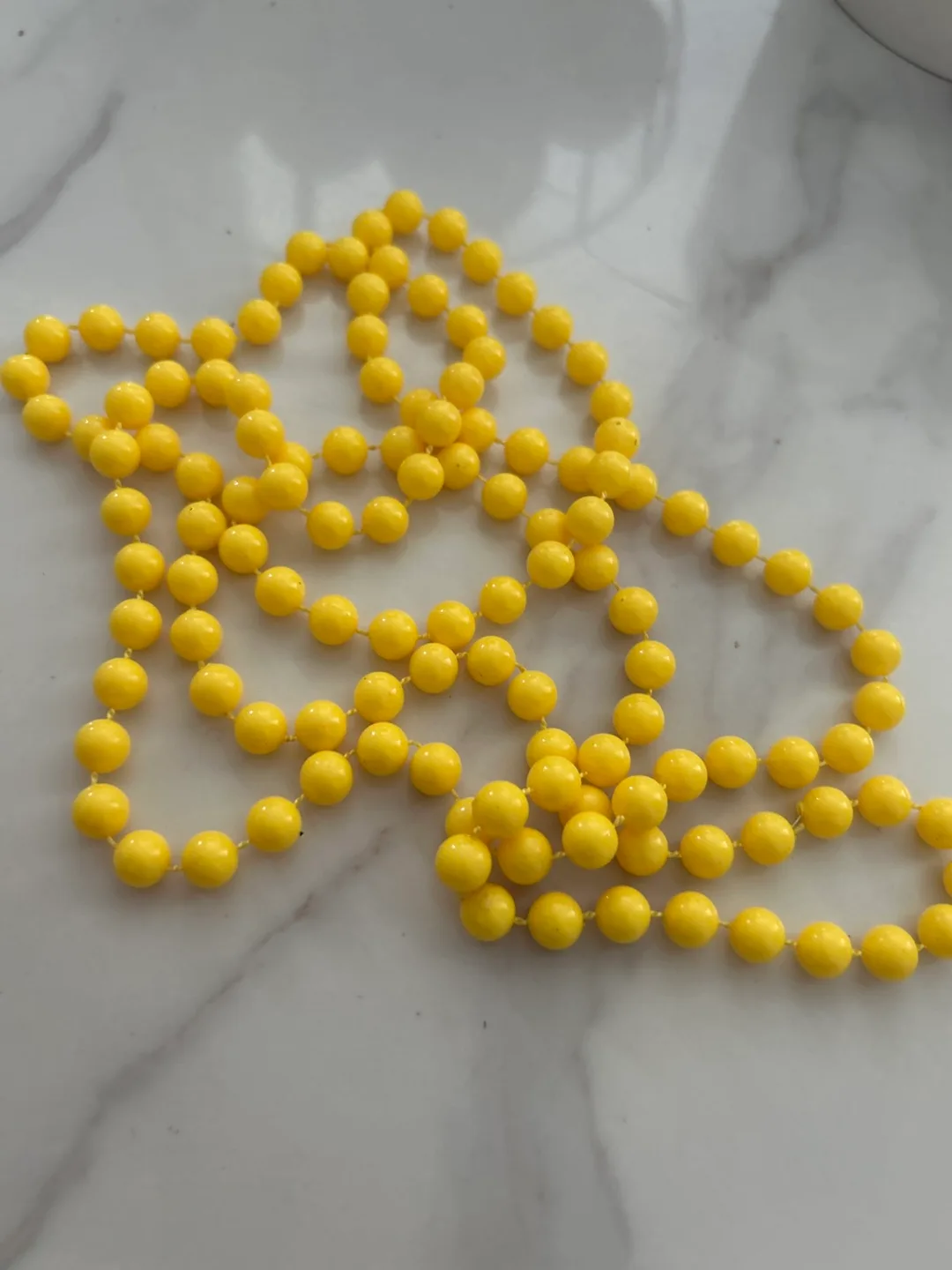 Yellow Bead Necklace thumbnail