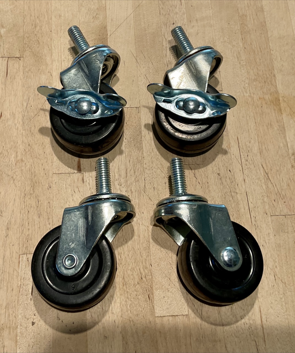 Set of 4 Swivel Casters 2” wheels