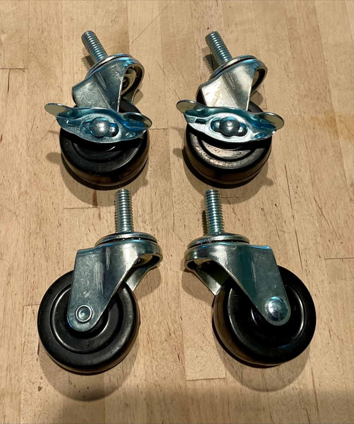 Set of 4 Swivel Casters 2” wheels thumbnail
