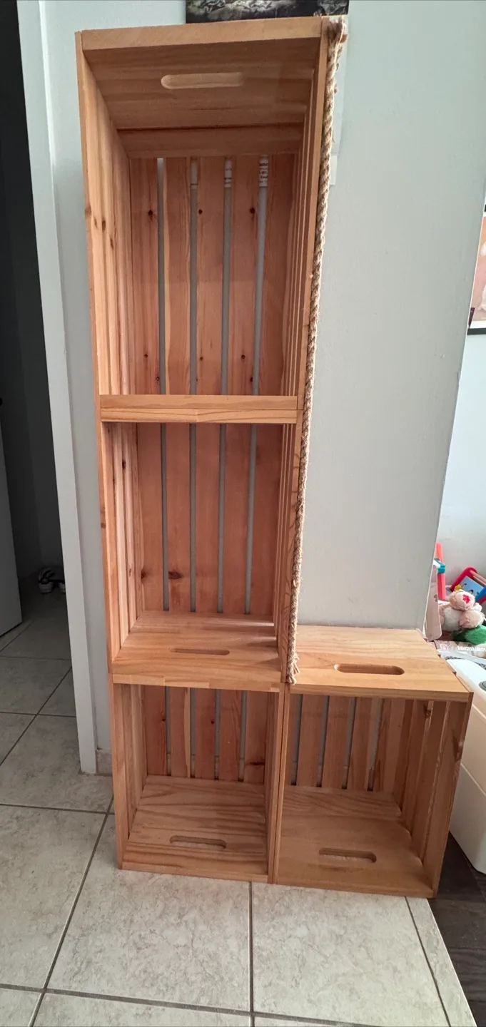 Wooden Crate Shelving Unit thumbnail