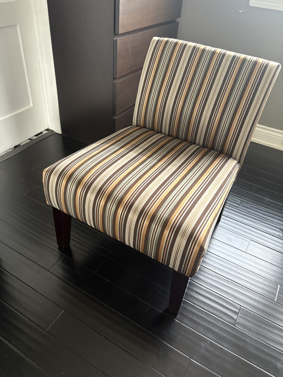 Striped Accent Chair - photo 4