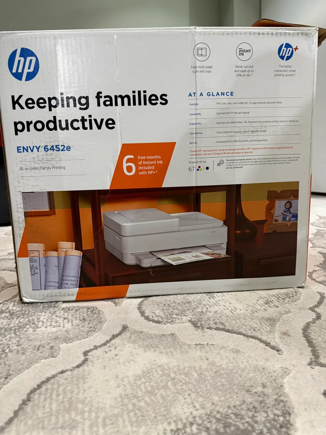 HP Envy 6452e All-in-One Printer - Like New! thumbnail