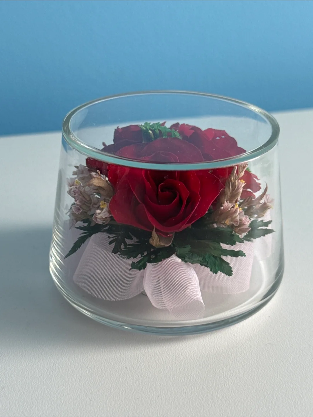 Real Flowers Forever Preserved Rose in Glass Dome thumbnail