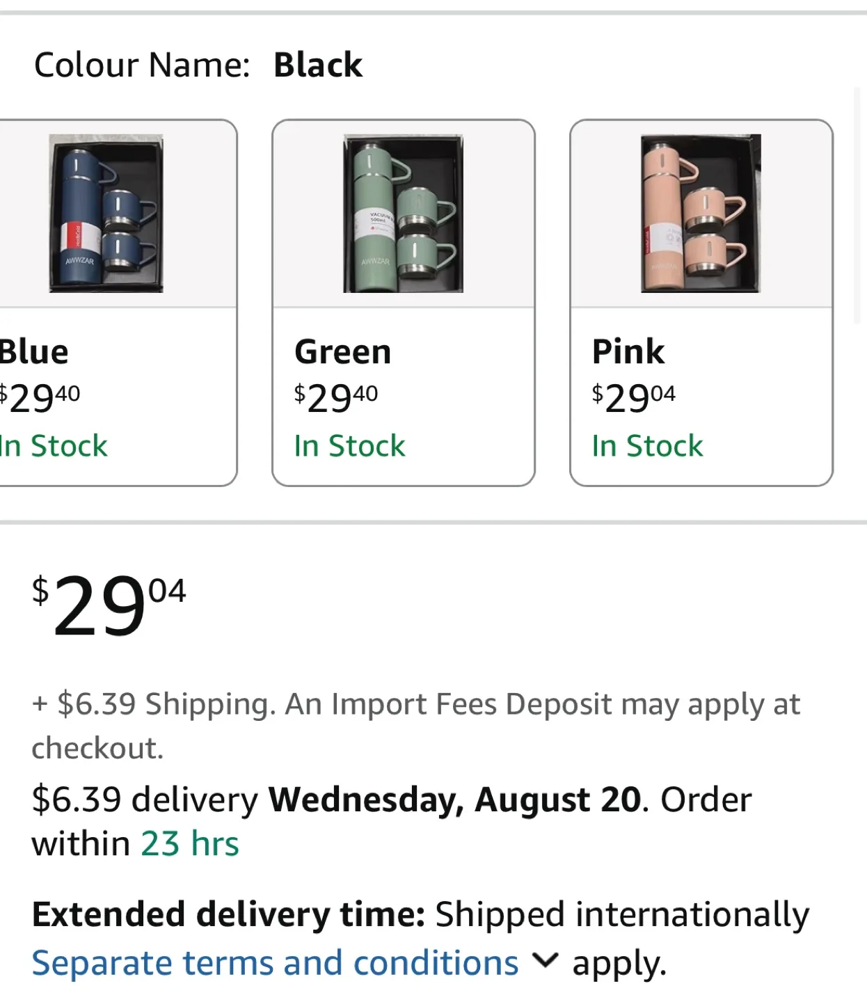 New Vacuum Flask Set - 500ml Bottle & 2 Cups image indicator(6)