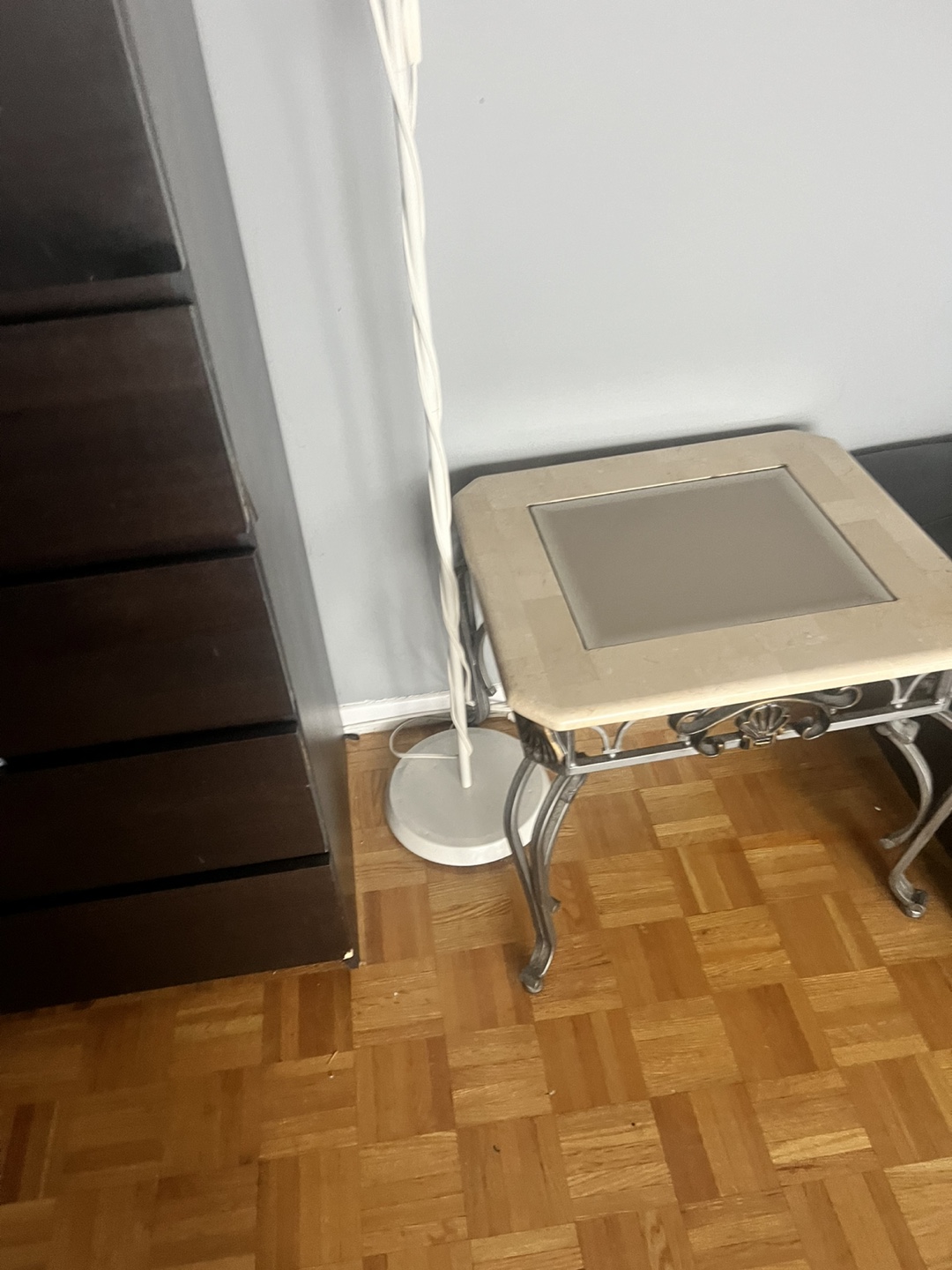 Glass Top Coffee Table & End Table Set - photo 5