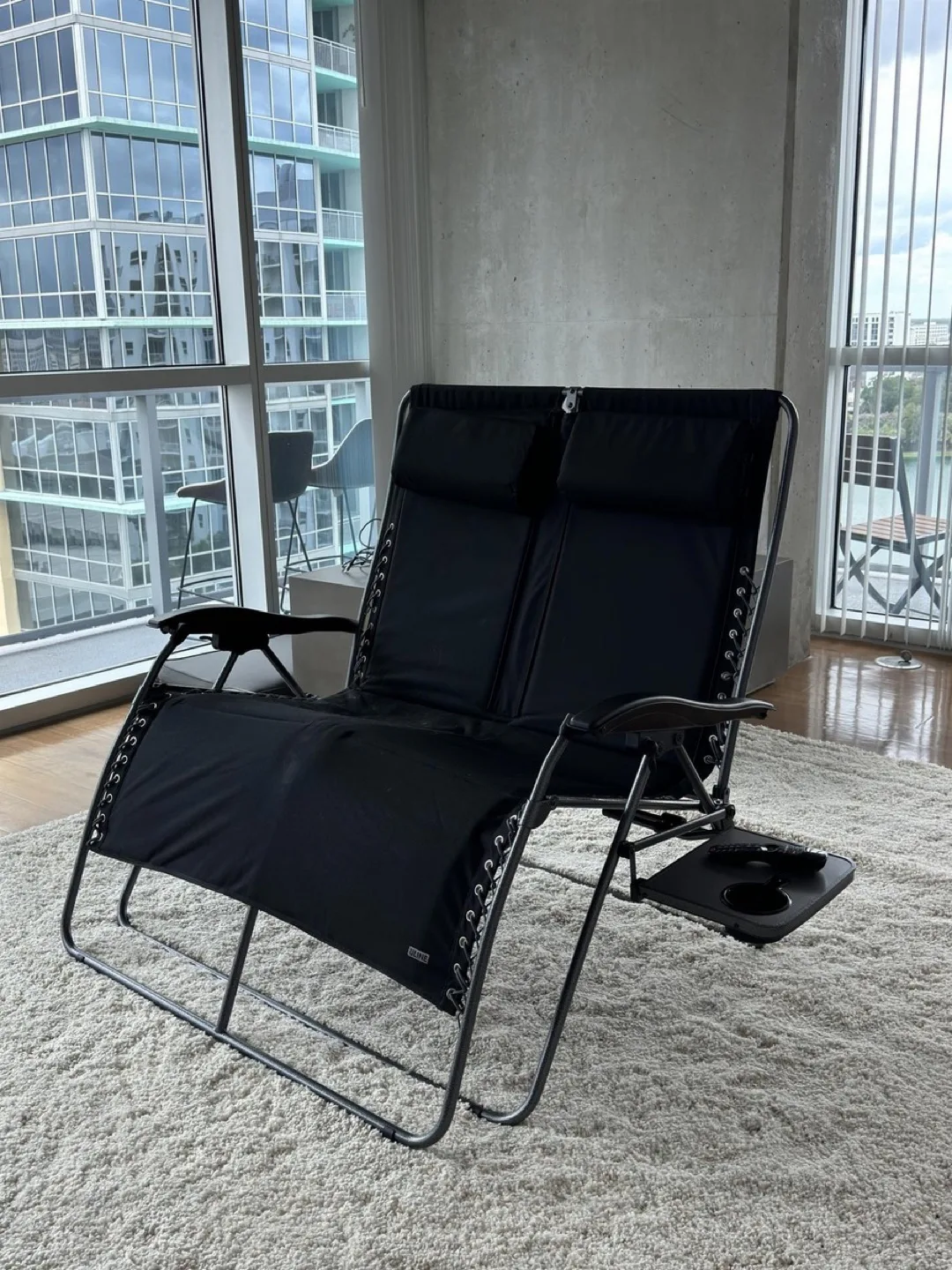 Double Zero Gravity Lounge Chair - Black