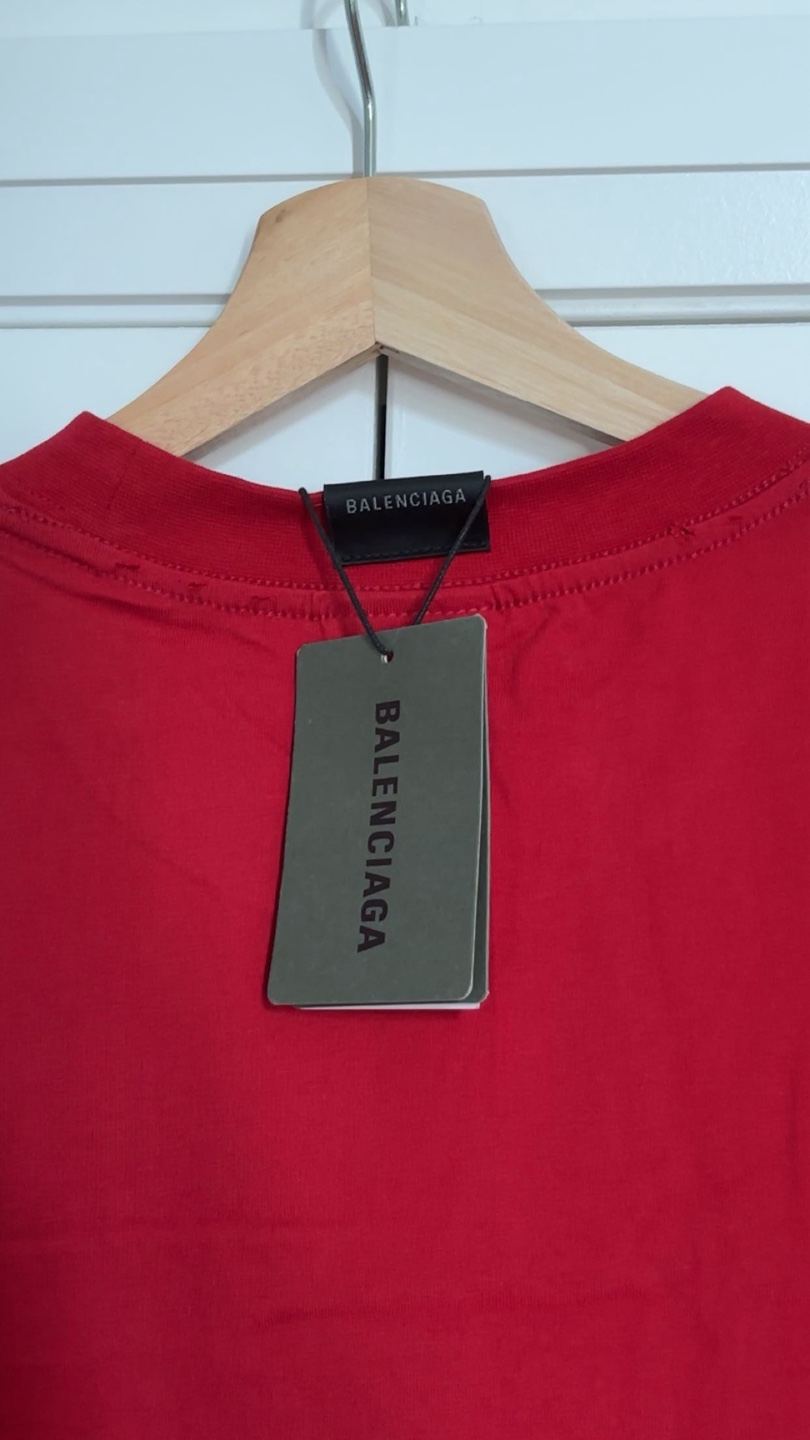 Balenciaga Germany Kisses Red T-Shirt - photo 3