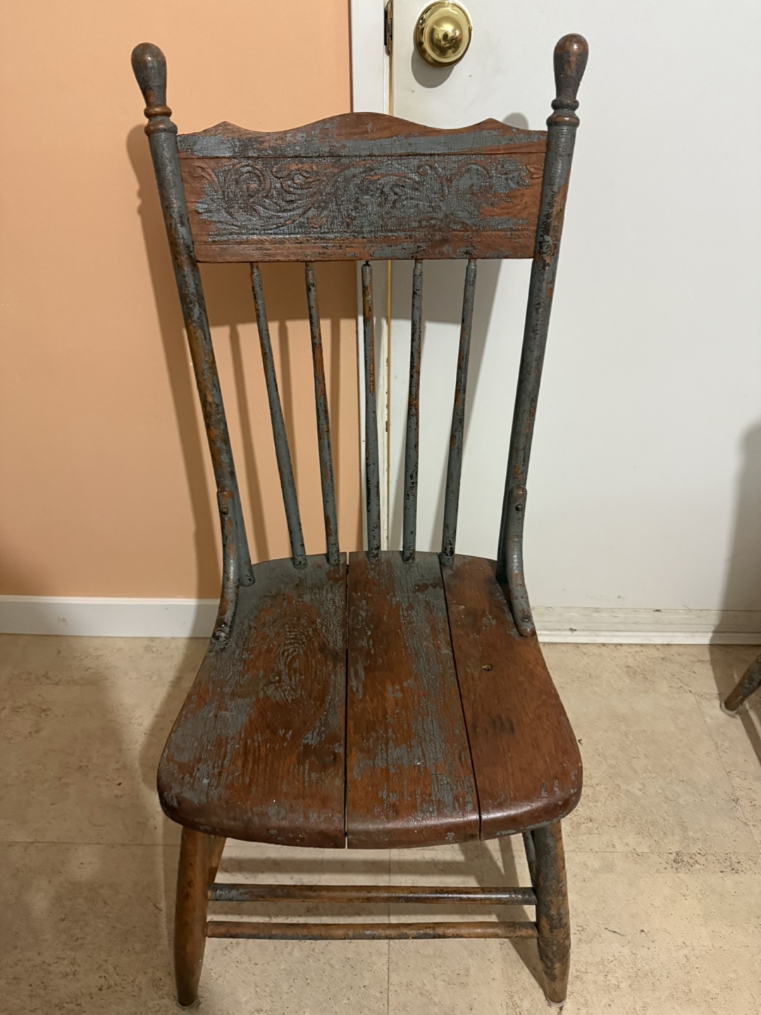 Set of 2 Vintage Wooden Chairs - photo 3