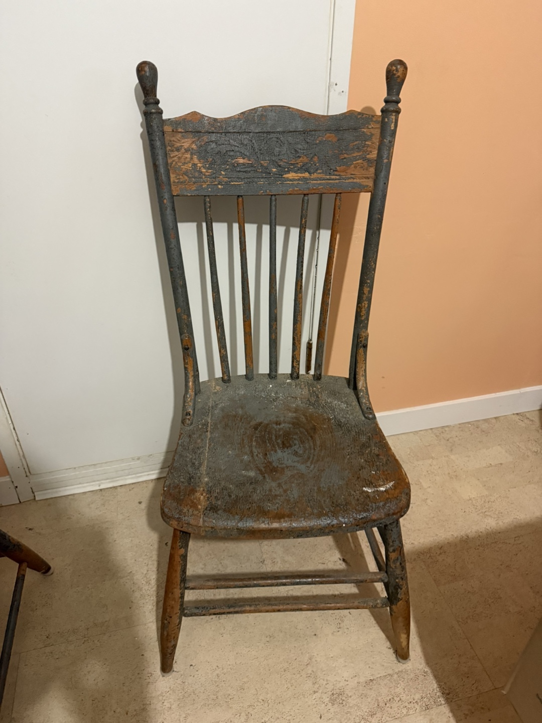 Set of 2 Vintage Wooden Chairs - photo 4