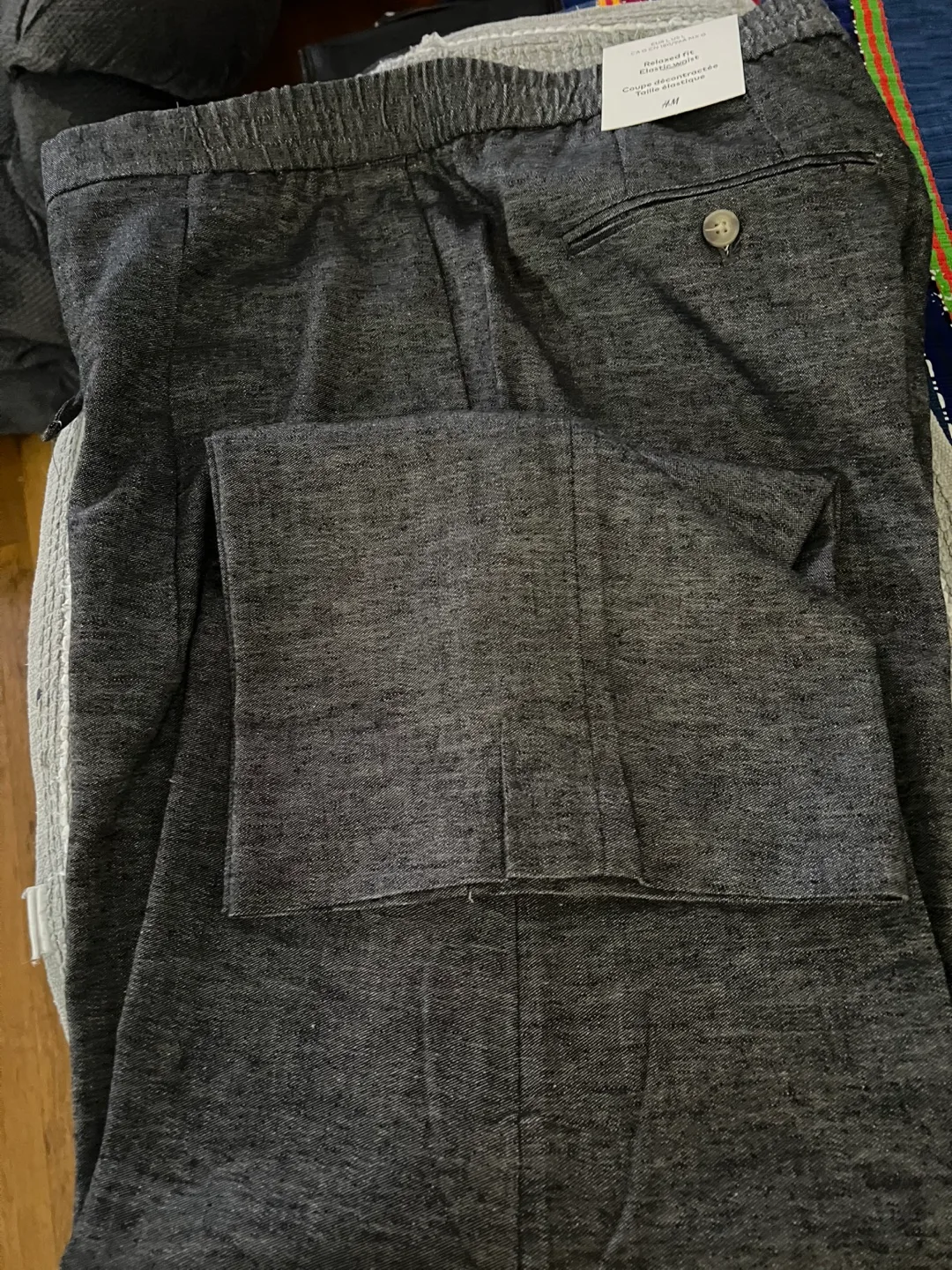 H&M Linen Blend Pants - Size L image indicator(5)