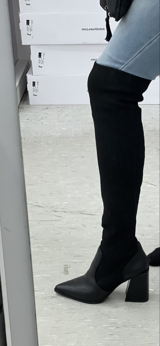 Aldo Black Thigh High Boots - photo 2