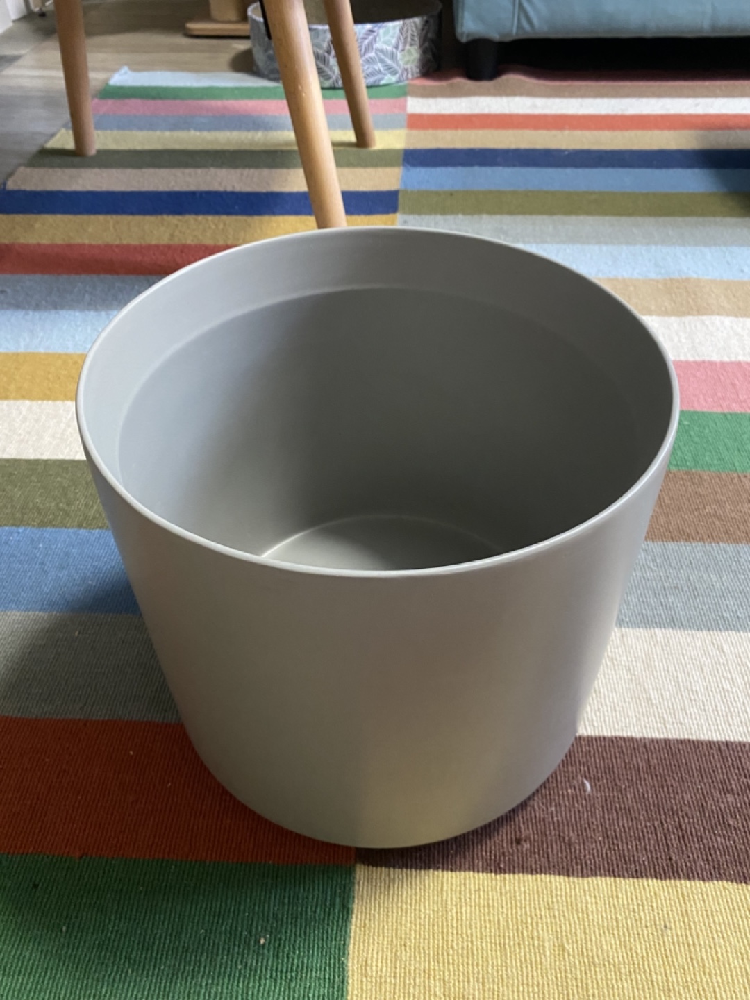 11” Grey Ceramic Planter