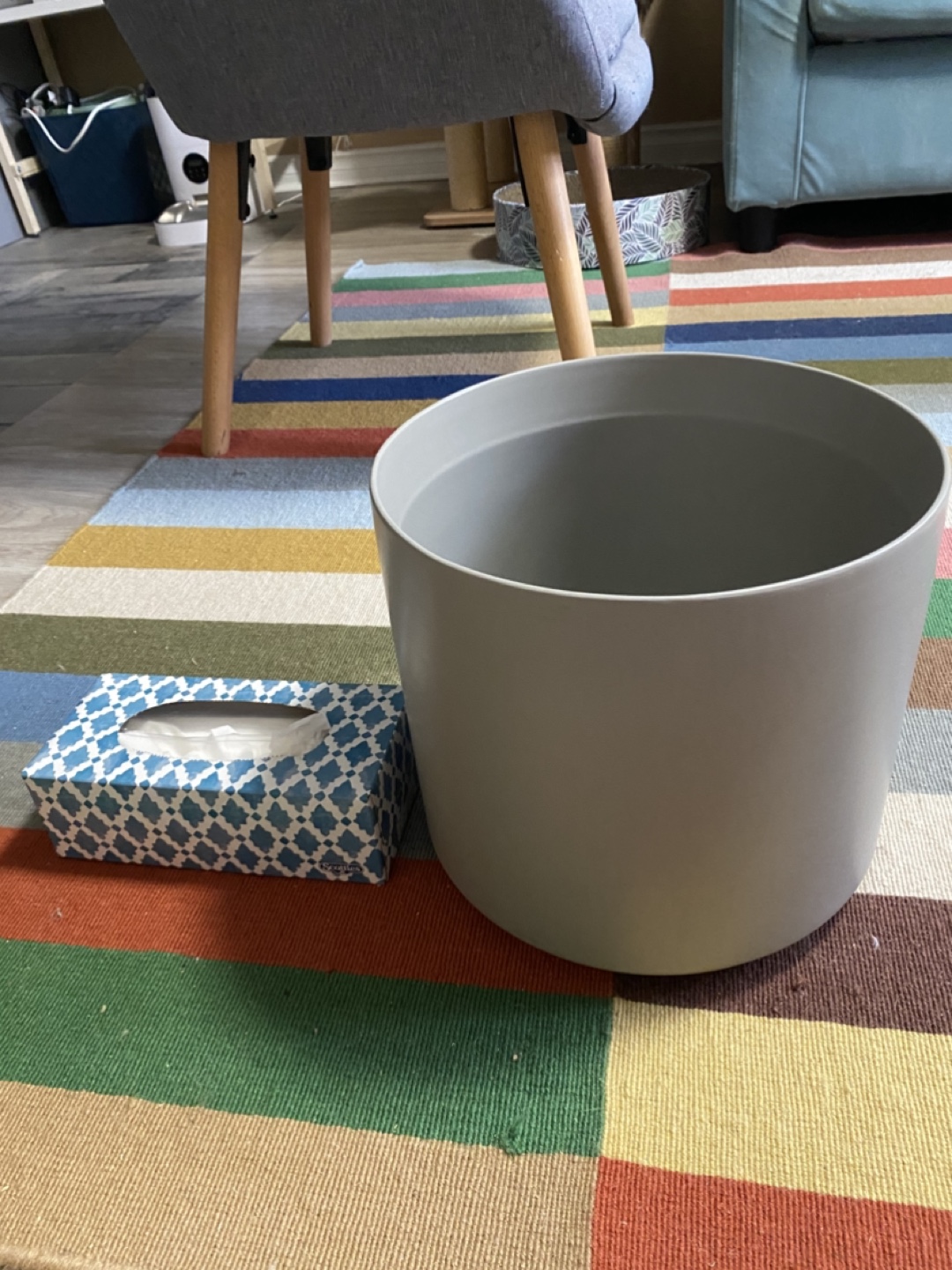 11” Grey Ceramic Planter - photo 3