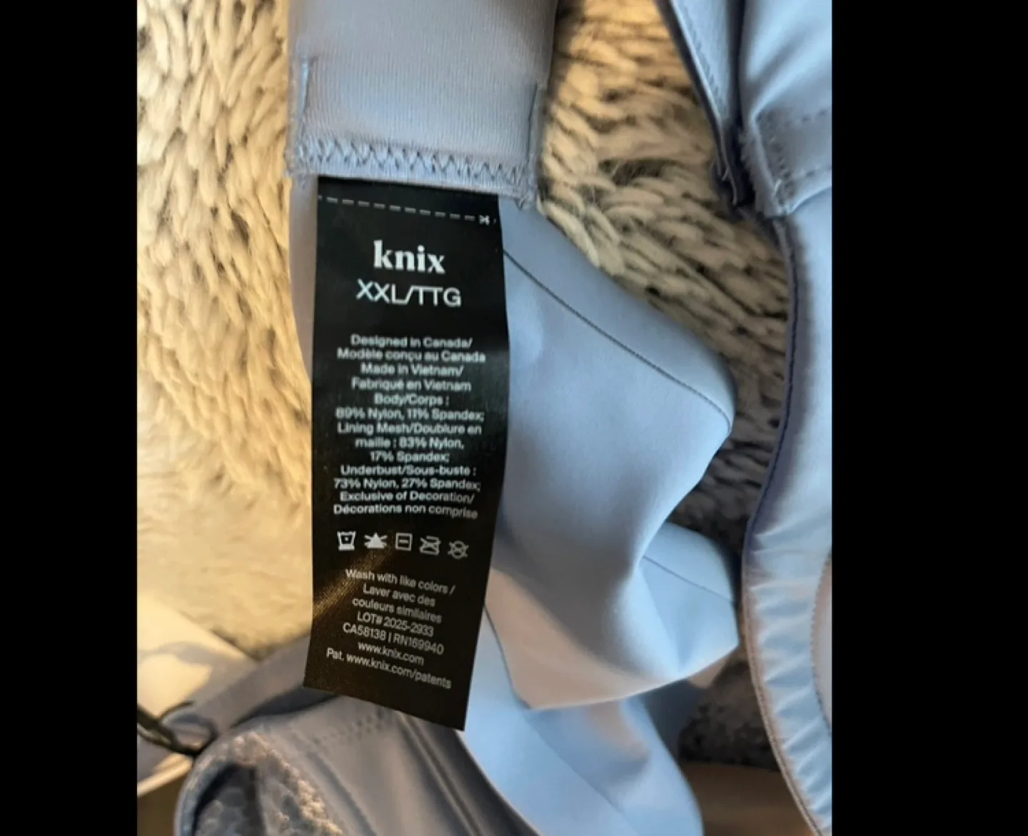 Knix Gossamer Lace Bra - XXL, blue image indicator(2)