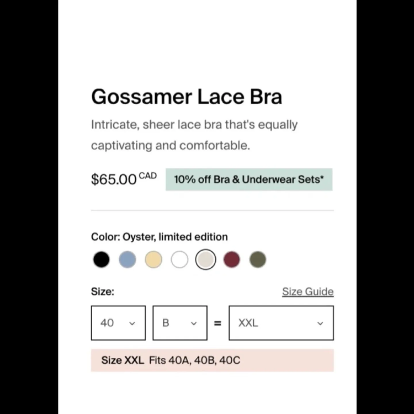 Knix Gossamer Lace Bra - XXL, blue image indicator(3)