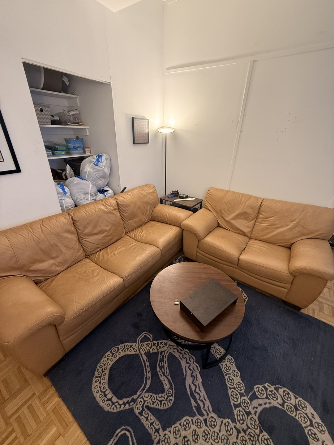 Leather Sofa Set