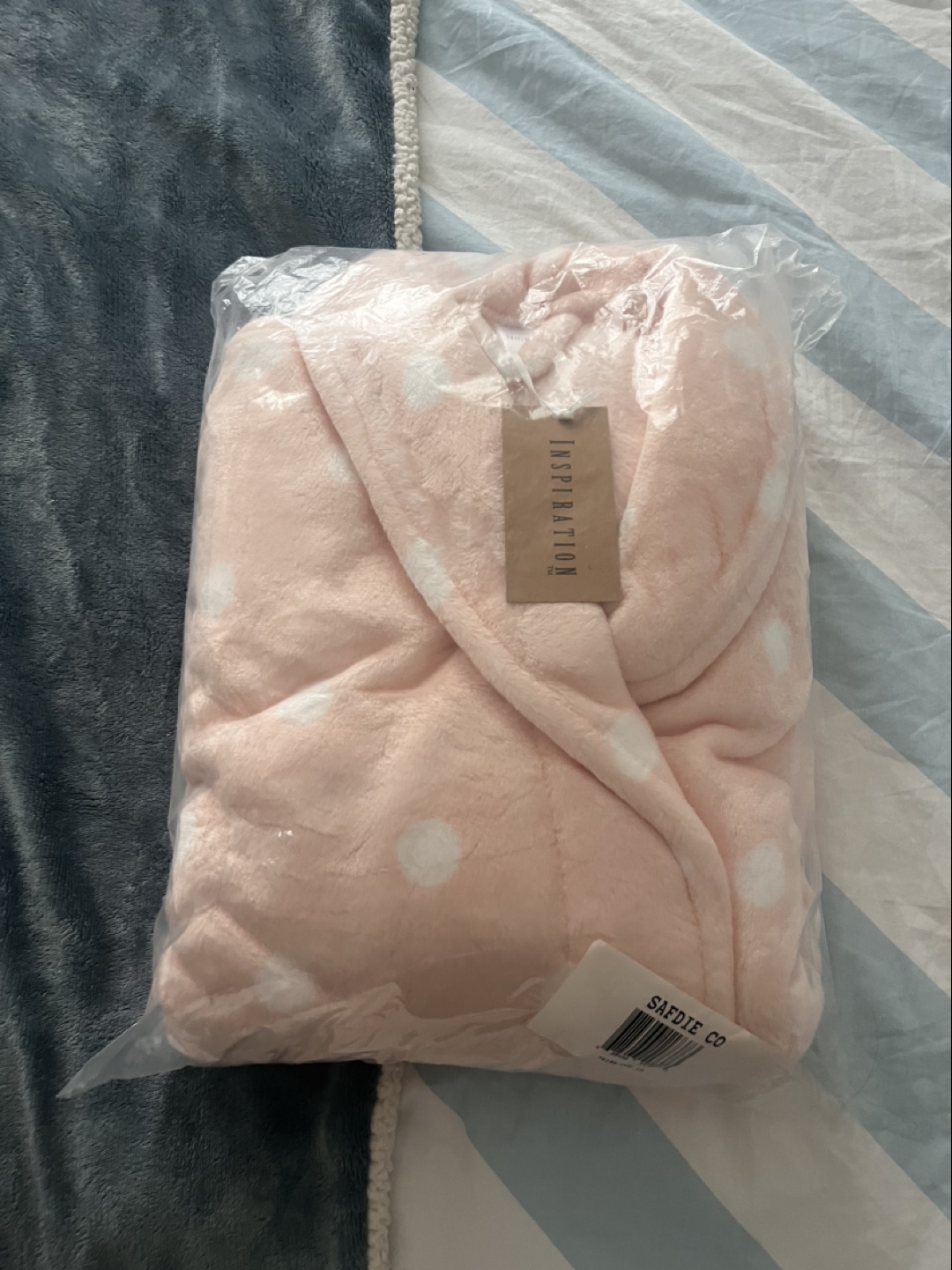 New Inspiration Pink Polka Dot Robe