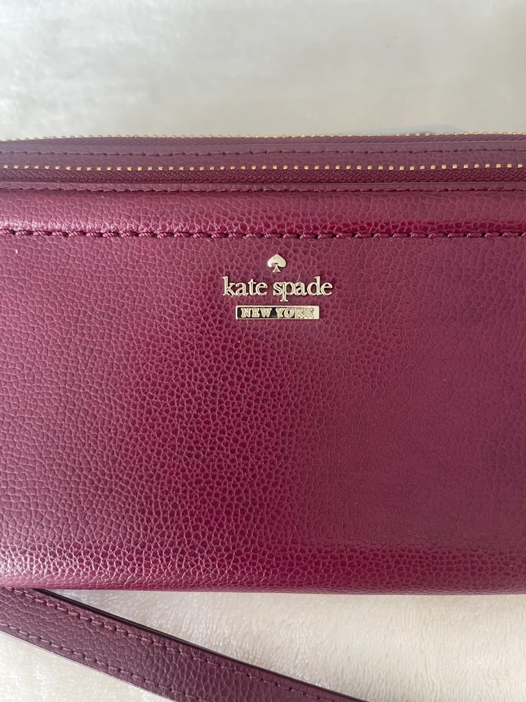 NEW Kate Spade Burgundy Wallet - just reduced thumbnail