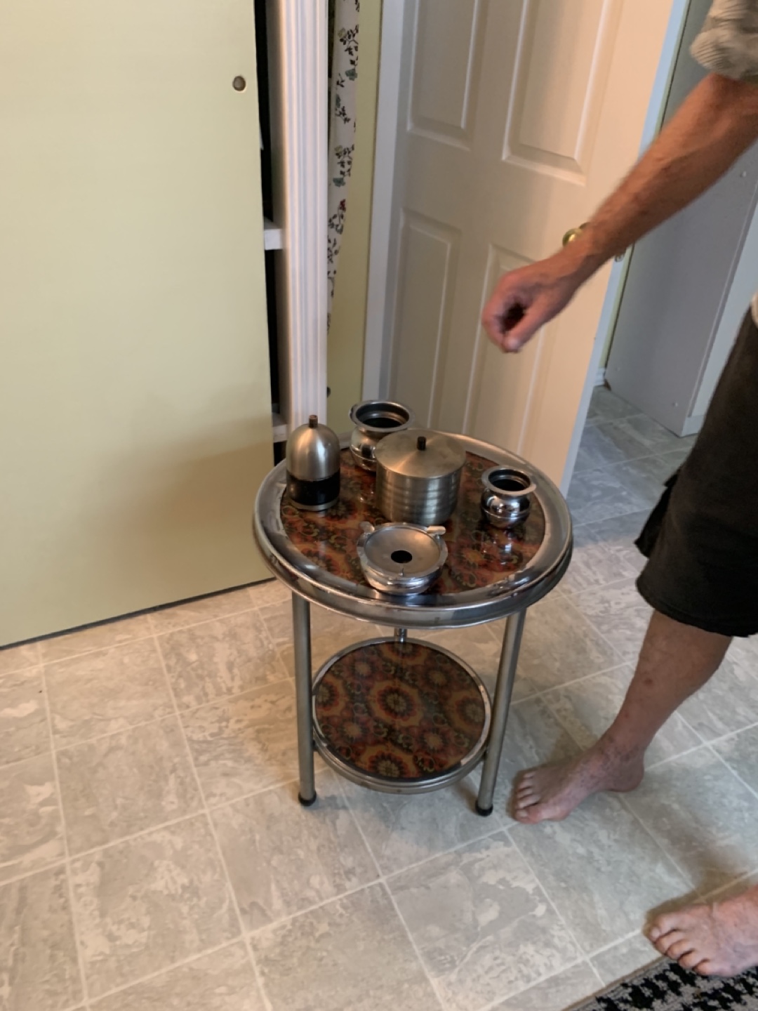 Vintage smoking table