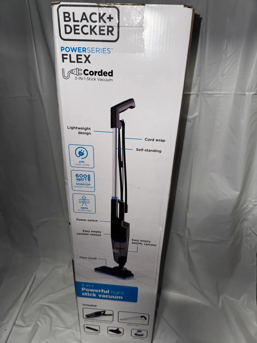 Black+Decker POWERSERIES FLEX Corded 3-IN-1 Stick Vacuum thumbnail