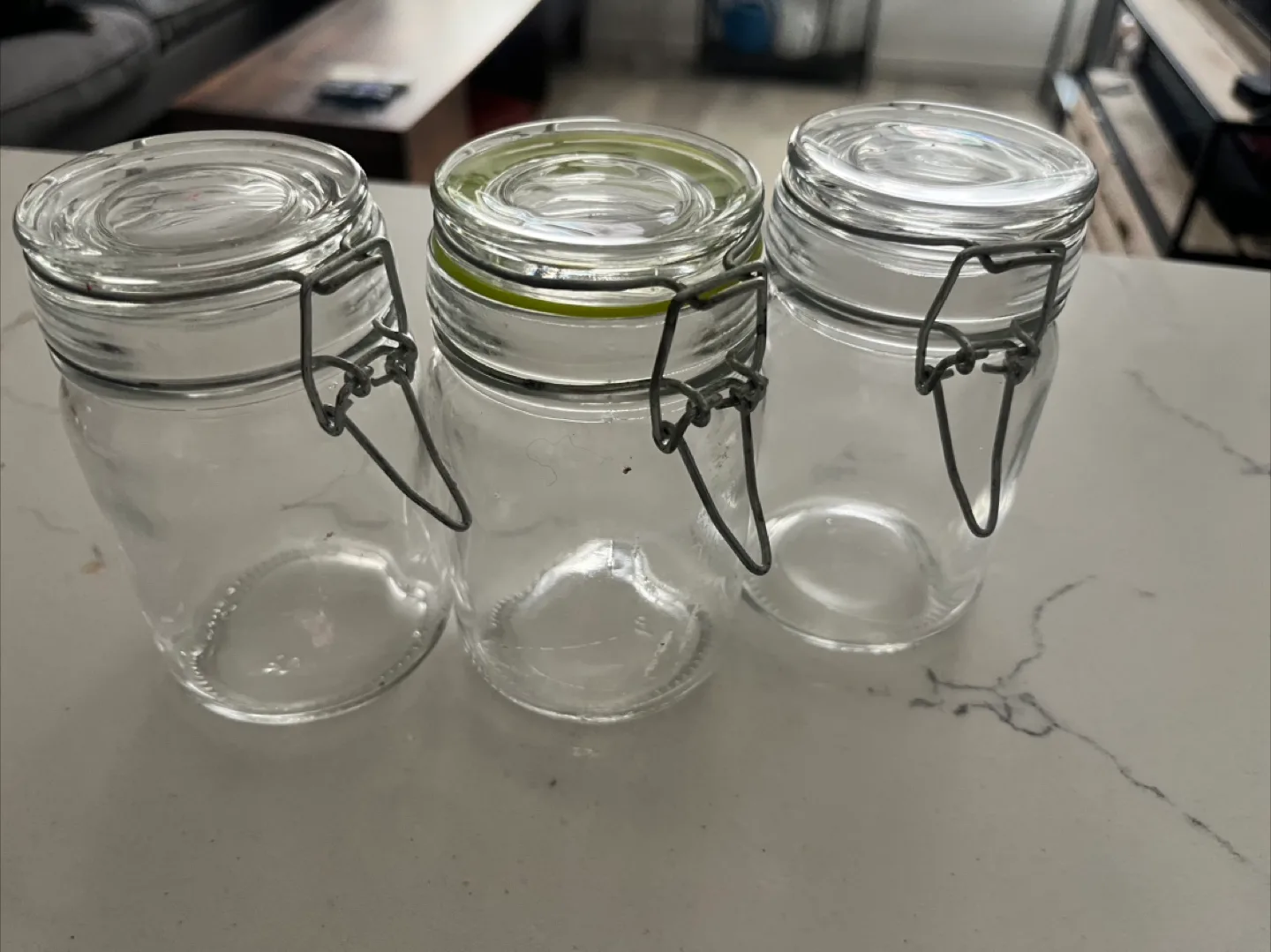 🥕 Glass Jars with Wire Bale Lids (Set of 3) thumbnail