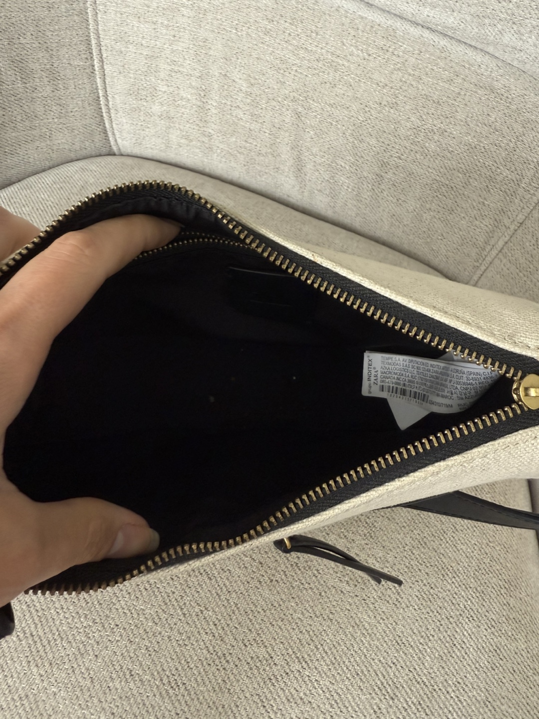 Zara Handbag - Black & Cream - photo 2