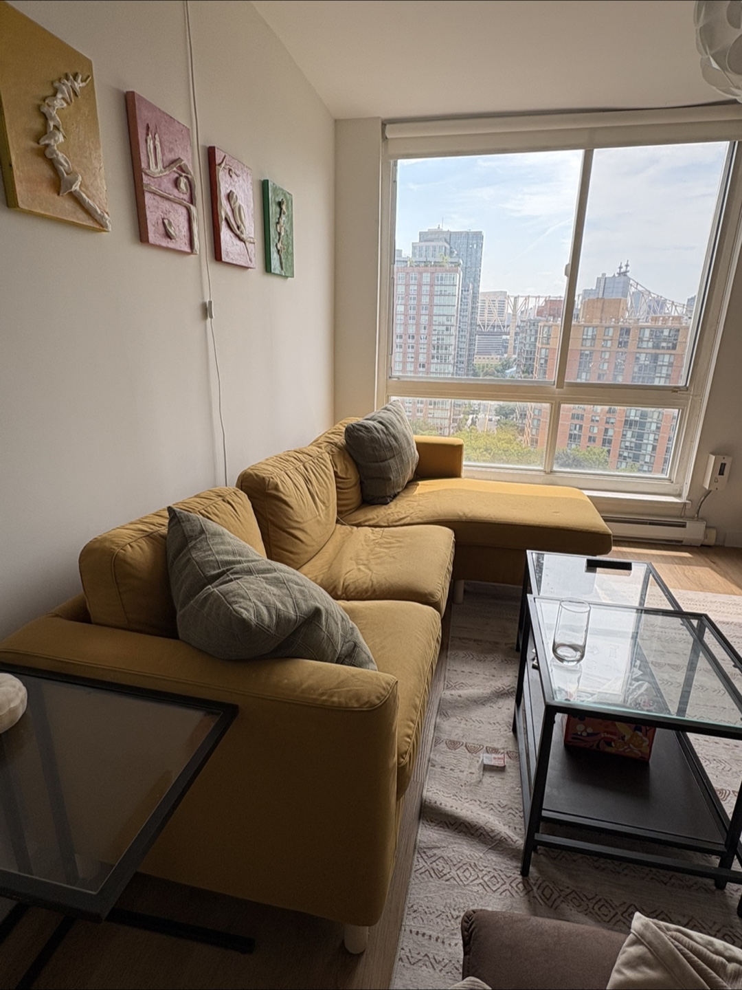 IKEA Kivik Yellow-Gold Sectional Sofa - photo 3