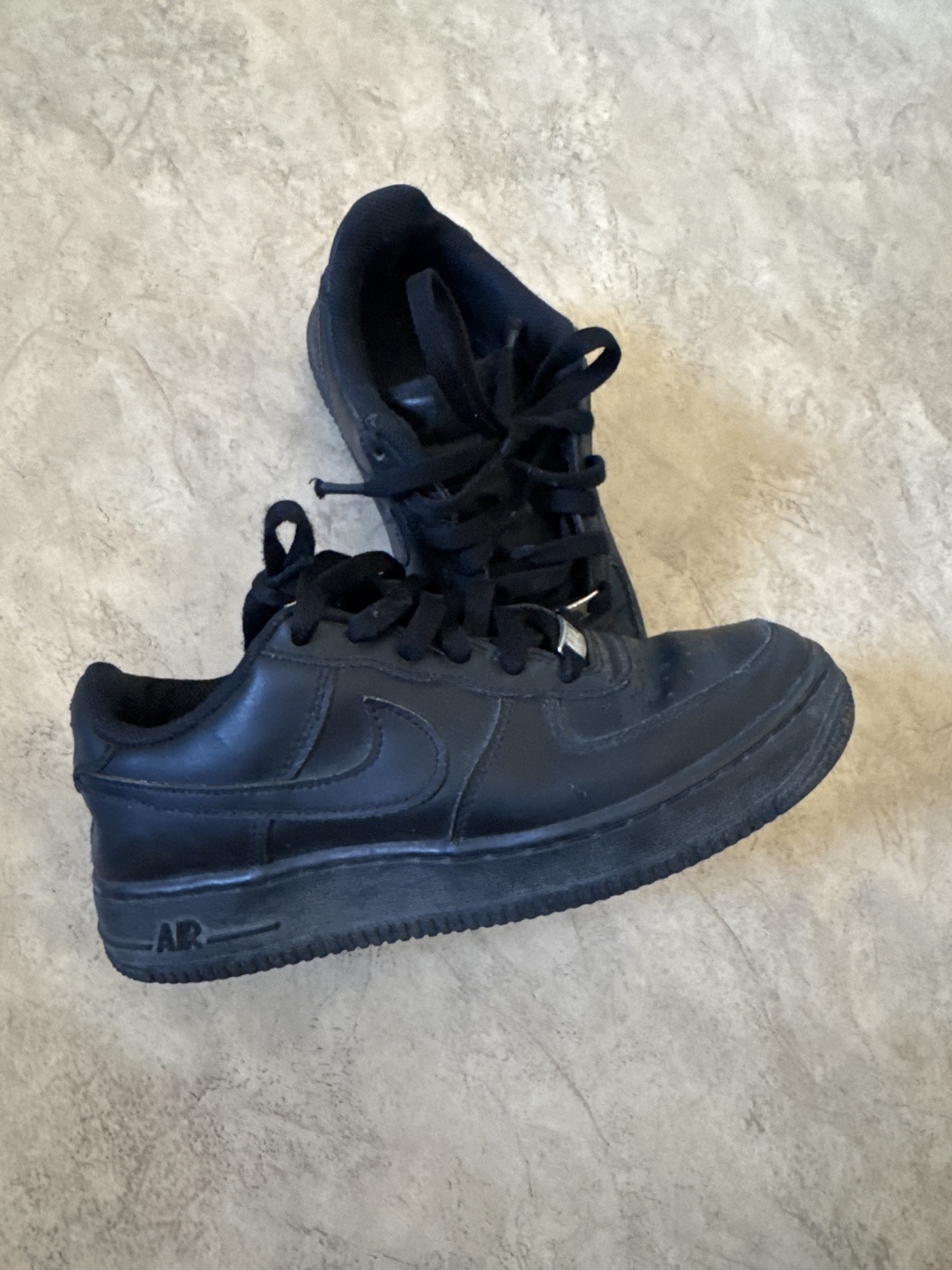 Nike Air Force 1 Black Sneakers - photo 2