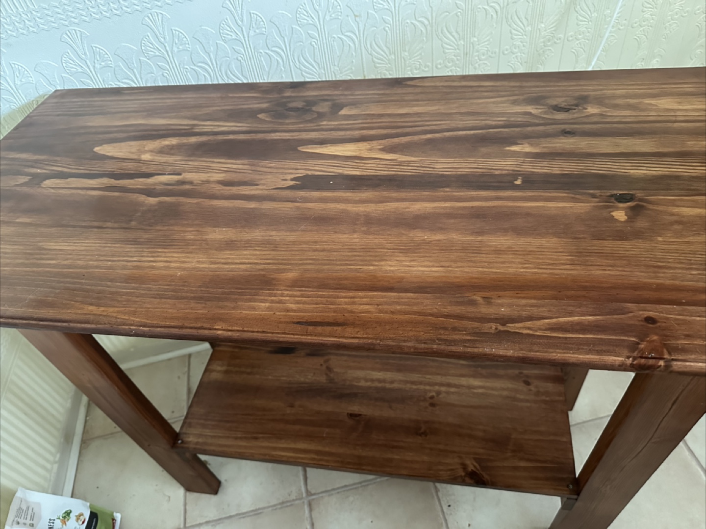 Wood Console Table with Shelves - photo 4