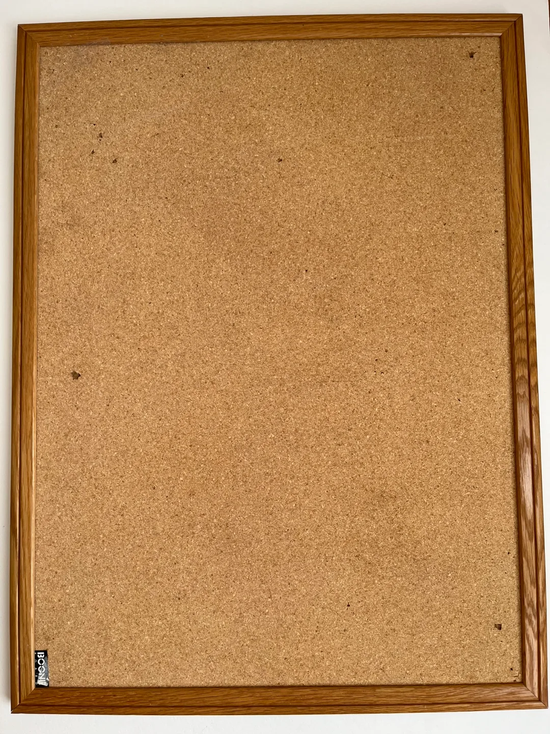 Cork Bulletin Board with Finished Oak Frame (24”x18”)