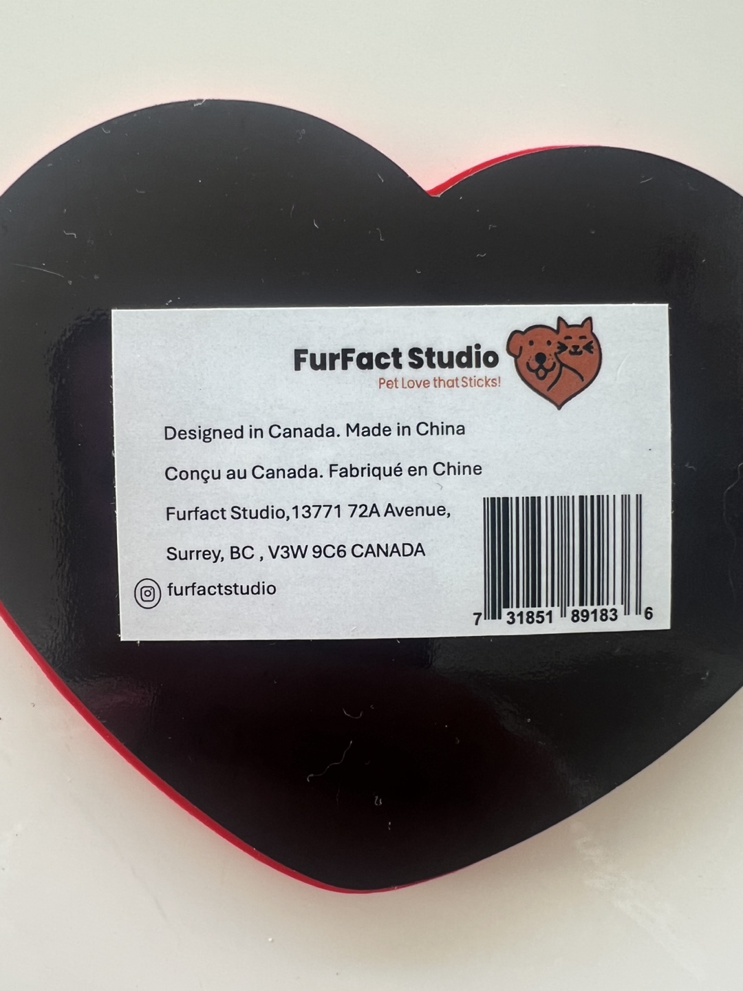 FurFact Studio Dog & Cat Lover Heart Magnet - photo 3
