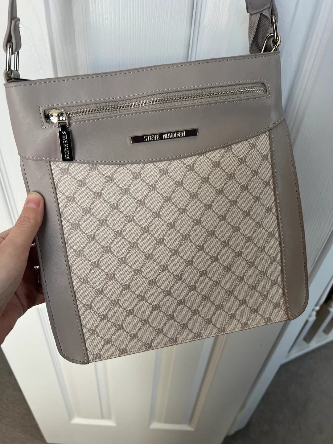 Steve Madden Crossbody Bag - Light Grey thumbnail