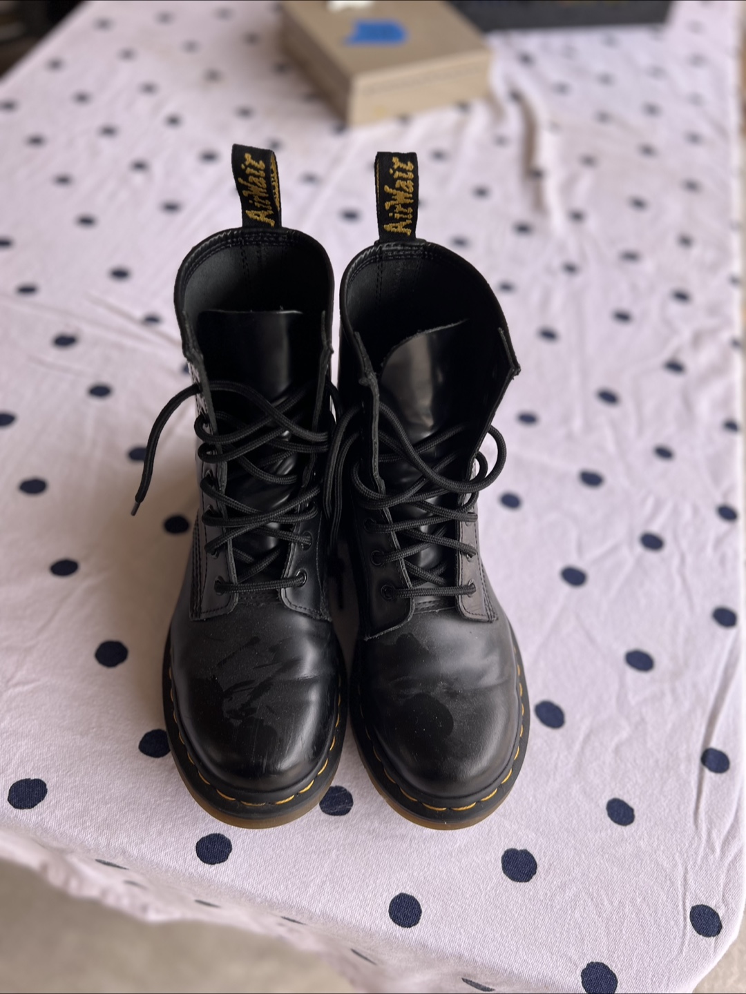 Dr. Martens Black Leather Boots size 7