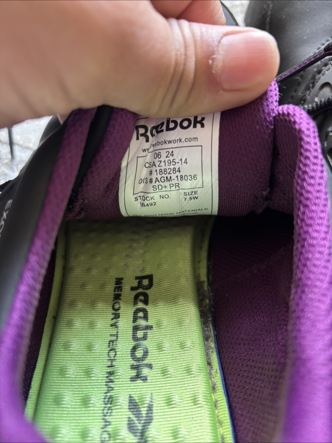 Reebok Work CSAZ195-14 Size 7.5W - photo 3