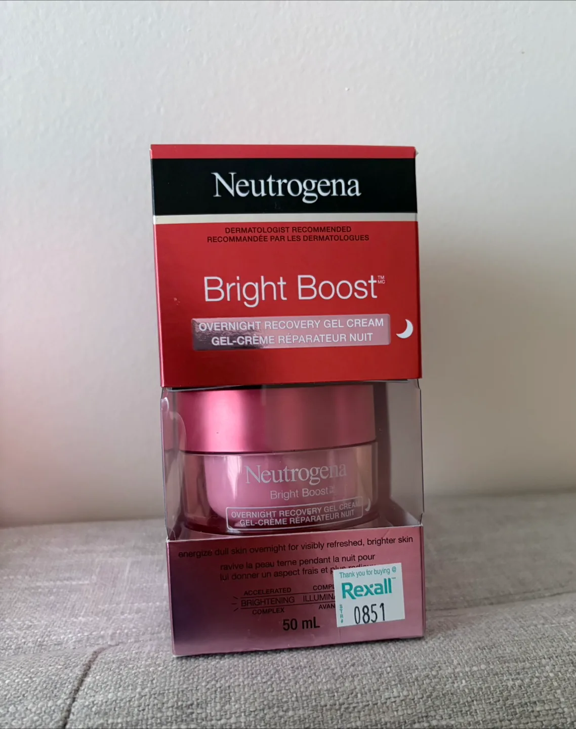 Neutrogena Bright Boost Overnight Gel Cream - 50mL thumbnail