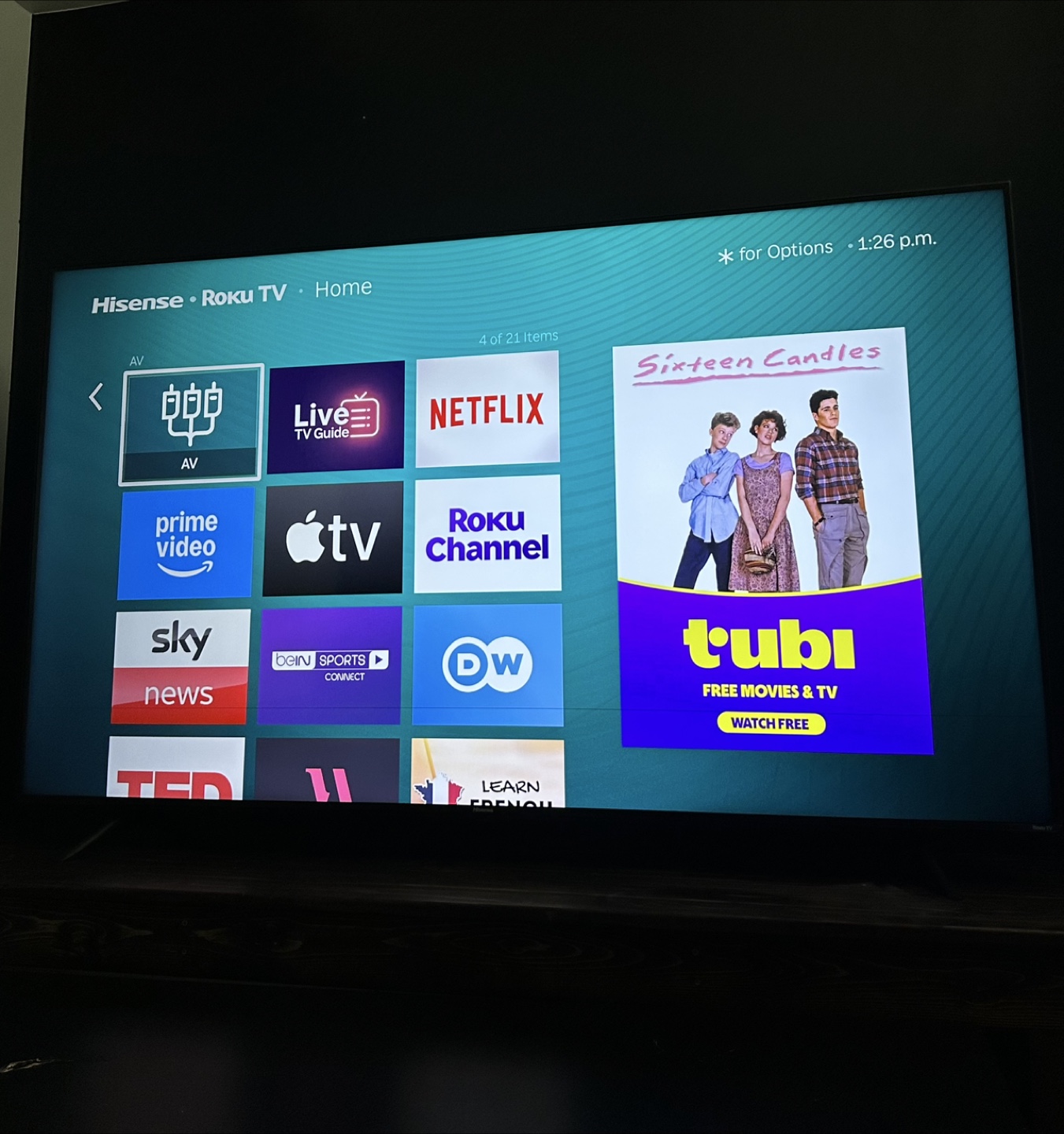 Hisense Roku 65” 4K TV