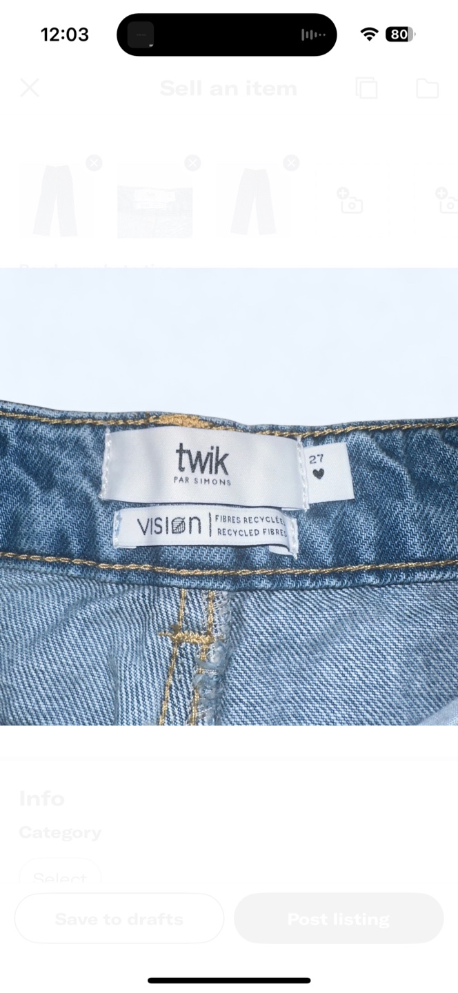 Twik Far Simons Jeans - Size 27 - photo 2