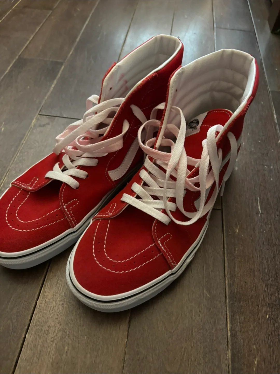 Red Vans Sk8-Hi Sneakers thumbnail