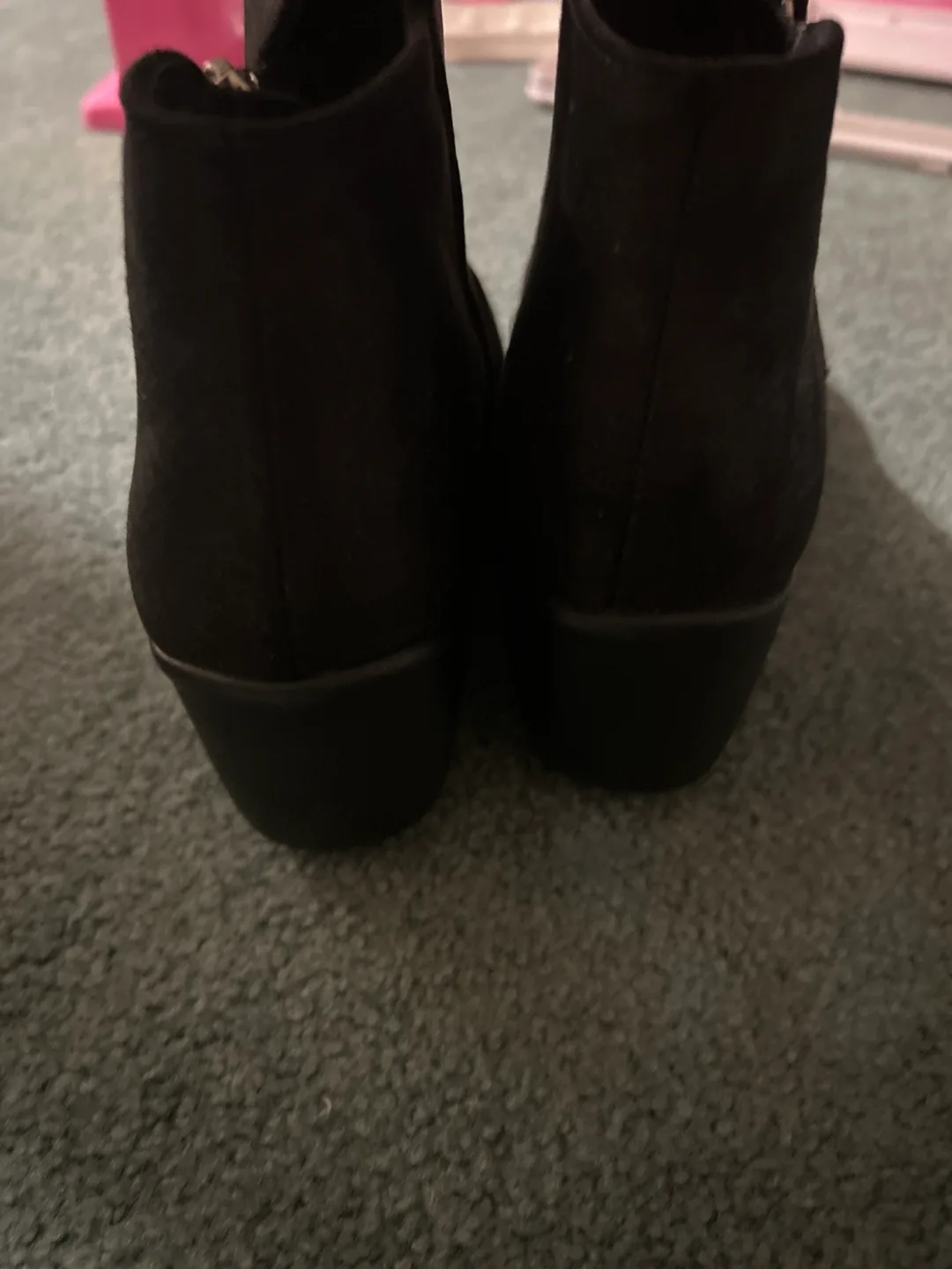 Skechers Black Wedge Ankle Boots, Size 6 image indicator(3)