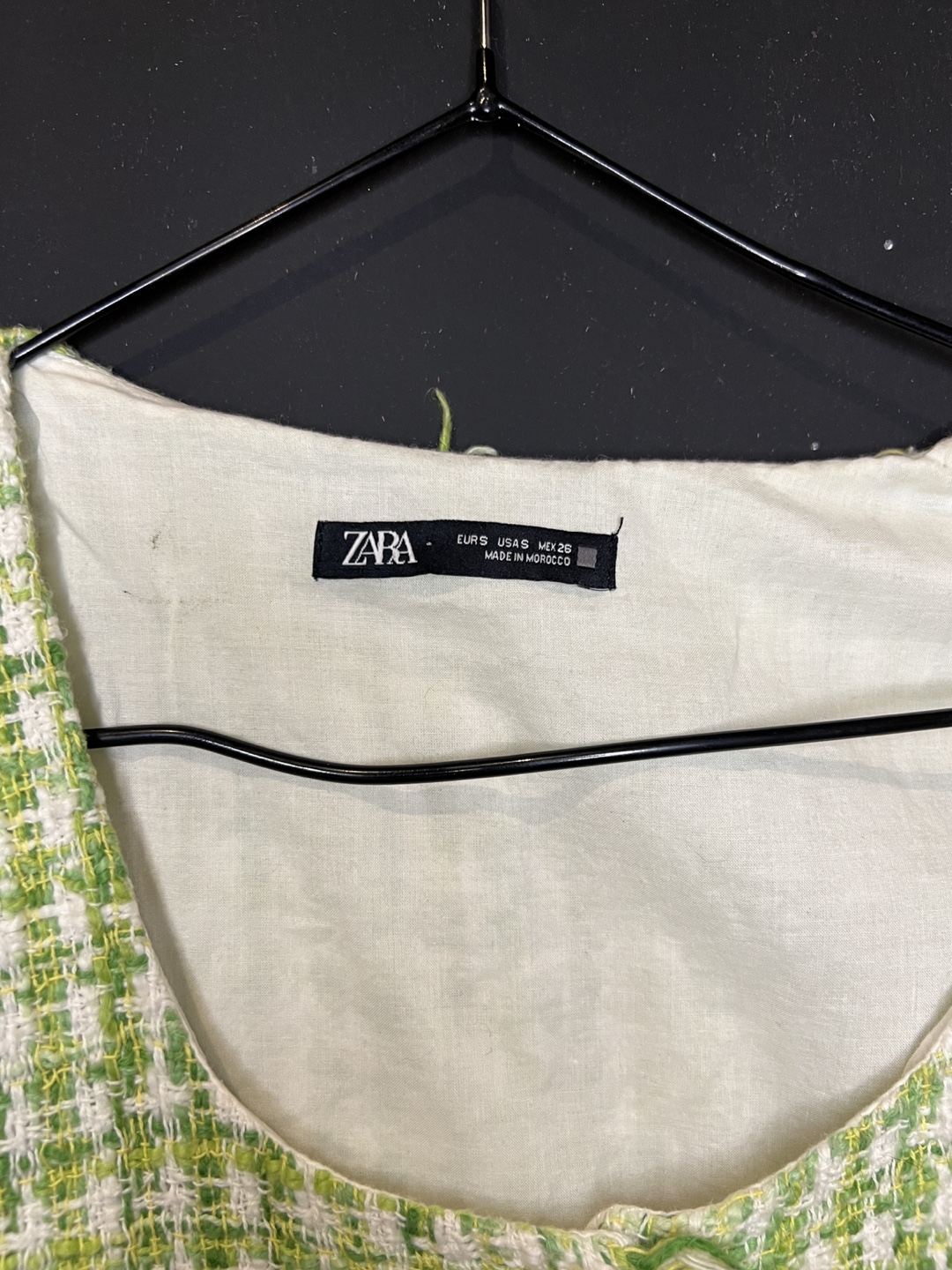 Zara Green Tweed Vest - Size S - photo 3