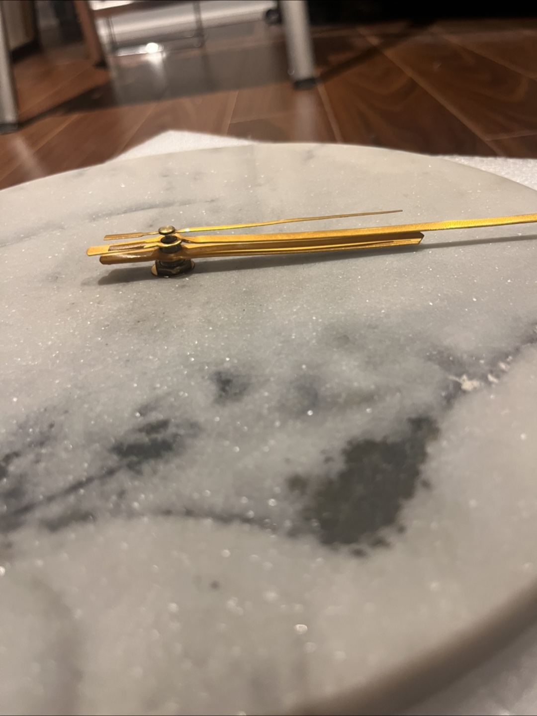 Indigo White Marble Clock - photo 2