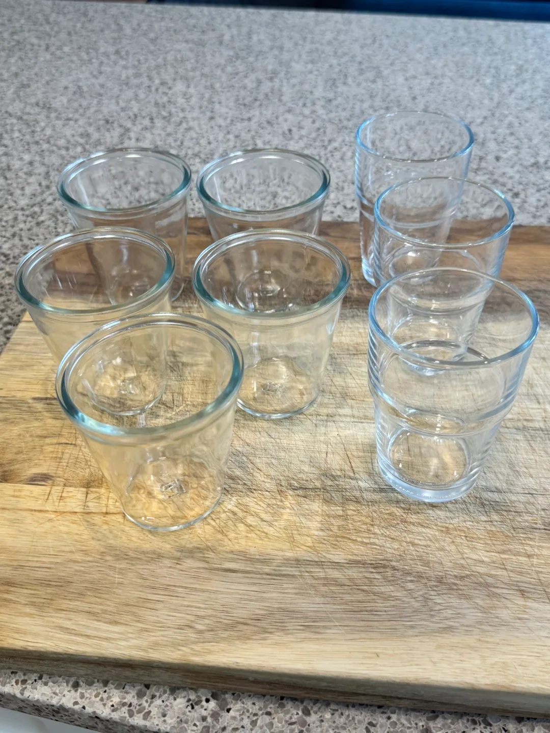 Set of 8 Small Glass Vases thumbnail