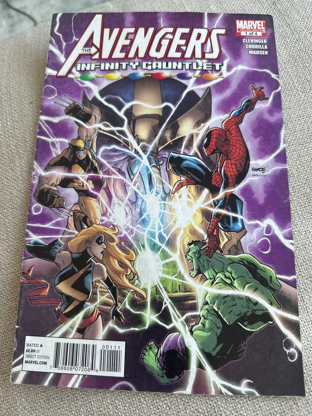 The Avengers Infinity Gauntlet Comic Book #1 M