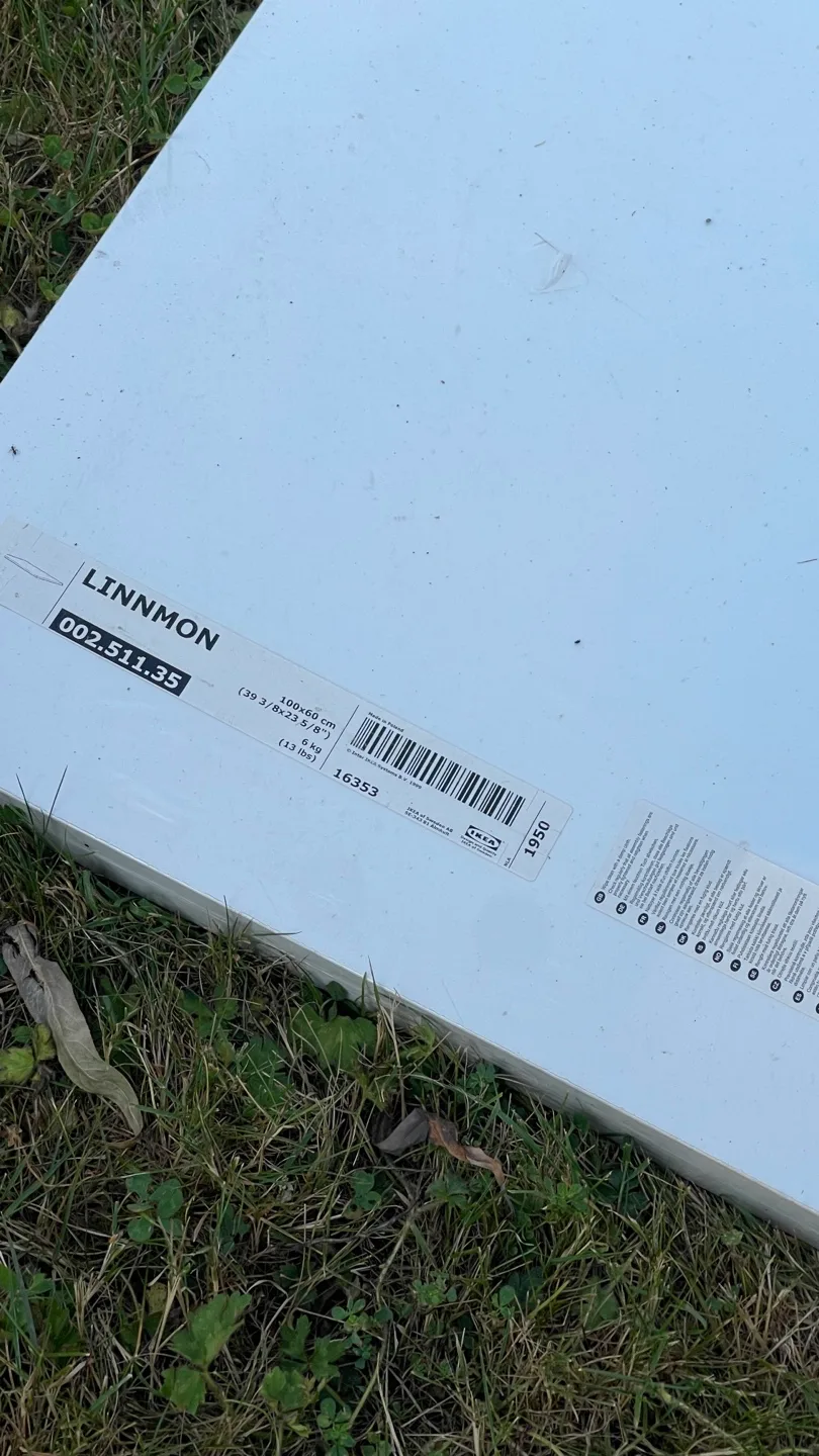 FREE!! IKEA LINNMON Tabletop - 100x60 cm thumbnail