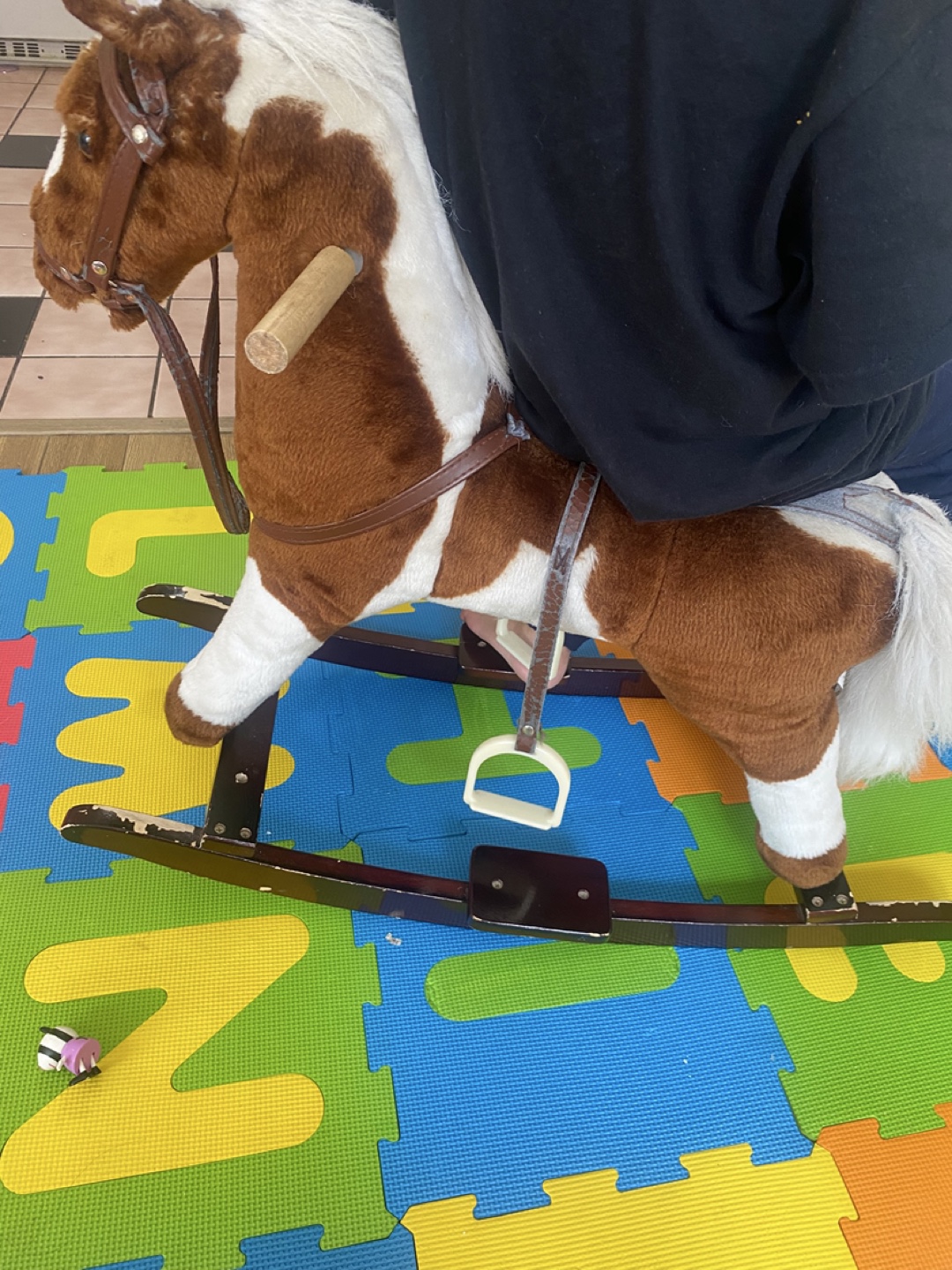 Rocking Horse - Brown & White