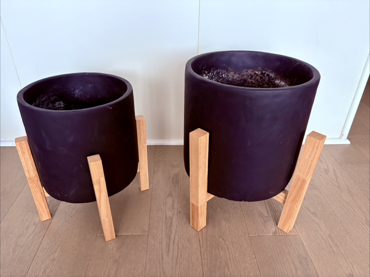Urban Barn Adah Standing Planters - Black - photo 2
