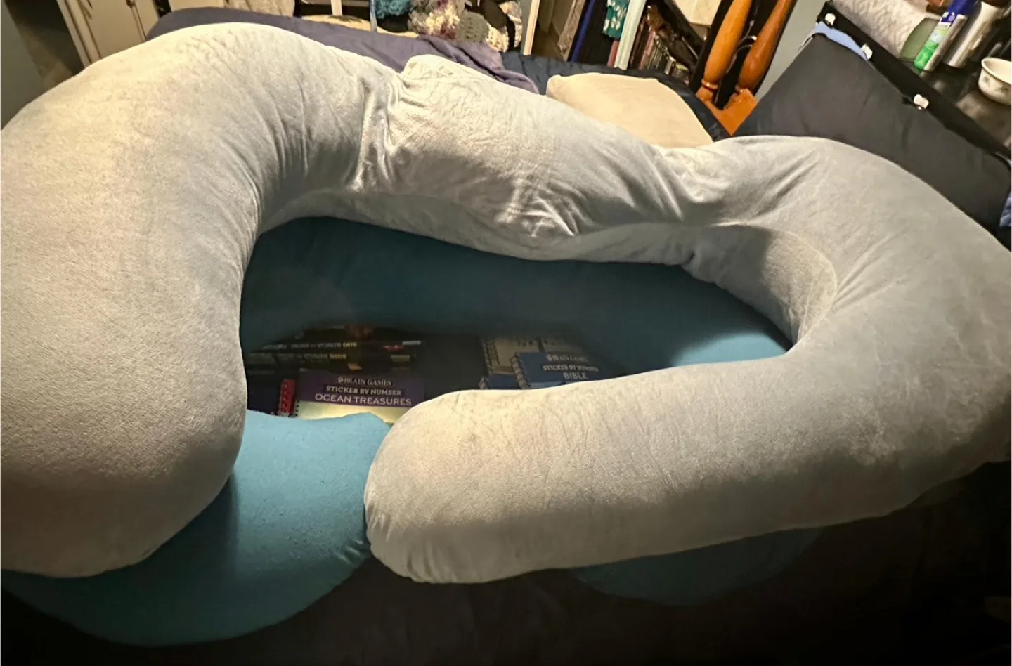 Grey Full Body Pillows image indicator(2)